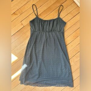 Y2K Aero Plaid Mini Dress- Size small